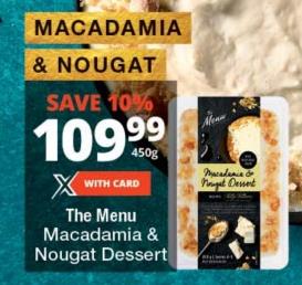 The Menu Macadamia & Nougat Dessert 450g