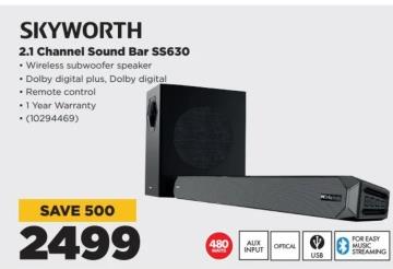 Skyworth 2.1 Channel Sound Bar SS630 