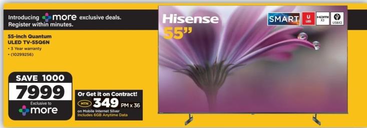  Hisense 55-Inch Quantum ULED TV-55G6N 