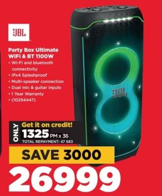 JBL Party Box Ultimate WiFi & BT 100W 