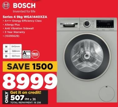 Bosch Series 4 9kg WGA1440XZA Washing Machine