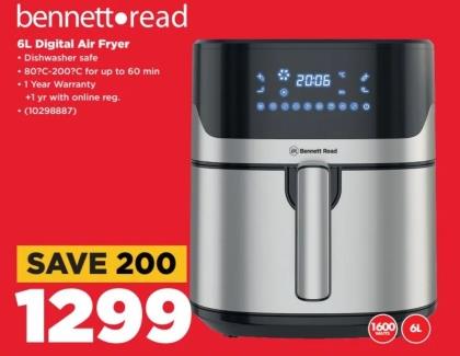 Bennett Read 6L Digital Air Fryer 