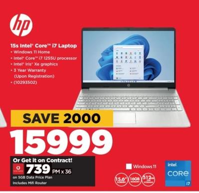 HP 15s Intel Core i7 Laptop