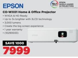 Epson CO-WX01 Home & Office Projector