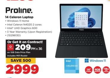 Proline 14 Celeron Laptop 