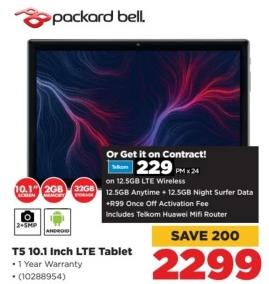 Packerd Bell T5 10.1 Inch LTE Tablet