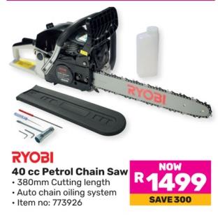 RYOBI 40 cc Petrol Chain Saw