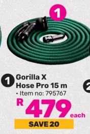 Gorilla X Hose Pro 15m  