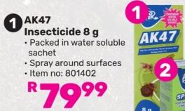 Pro tek AK47 Insecticide 8gm packed in water soluble sachet 