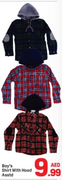 Boy's Shirt With Hood Asstd