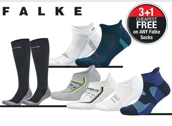 3+1 Cheapest FREE on ANY Falke Socks