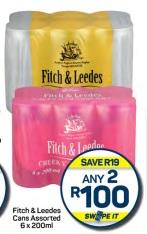 Fitch & Leedes Cans Assorted 6x200ml Any 2