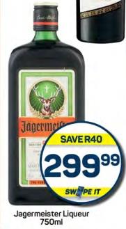 Jagermeister Liqueur 750ml