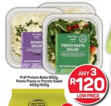 PnP Potato Bake 850g Pesto Pasta or Potato Salad 400g/500g Any 3