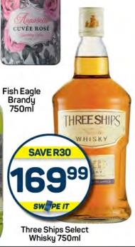 THREE SHIPS Select Whisky 750ml