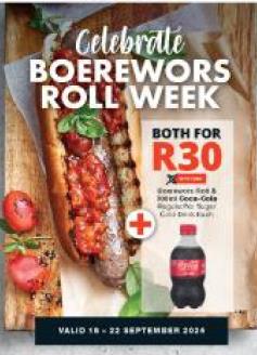 Boerewors Roll & Coca-Cola 