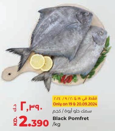 Black pomfret (per kg)