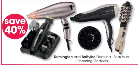 Remington and BaByliss Electrical Beauty or Grooming Products