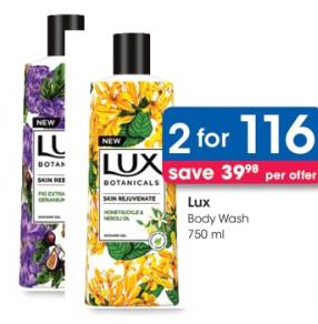 Lux Body Wash with Skin Rejuvenate and Herbal Extracts