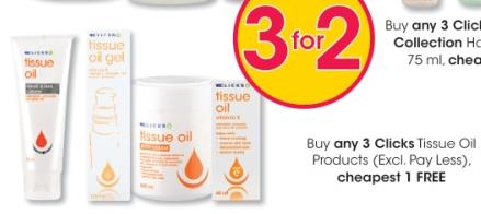 Buy any Clicks Tissue Oil Products 