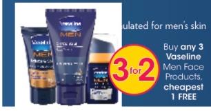 Buy Any 3 Vaseline Men Face Products Cheapest 1 Free