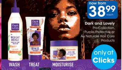 Dark and Lovely Pro-Collection, Purple, Protective or Au Naturale Hair Care Products