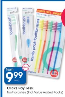 Toothbrushes (Incl. Value Added Packs)