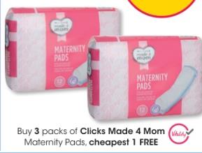 Buy Any 3 Clicks Made 4 Mom Maternity Pads Cheapest 1 Free