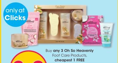 Buy Any 3 Oh So Heavenly Foot Care Products Cheapest 1 Free