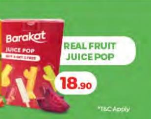 Barakat Real Fruit Juice Pop 