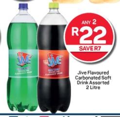 Jive Flavoured Carbonated Soft Drink Assorted 2 Litre Any 2