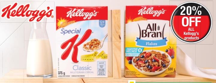 20% off All Kellogg's Products