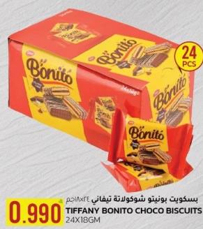 Tiffany Bonito Choco Biscuits, 24X18GM 