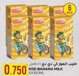 KDD Banana Milk 6X180ML 