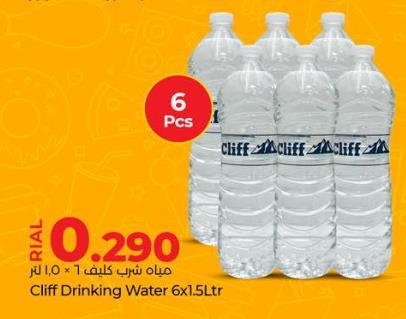 Cliff Drinking Water 6x1.5Ltr