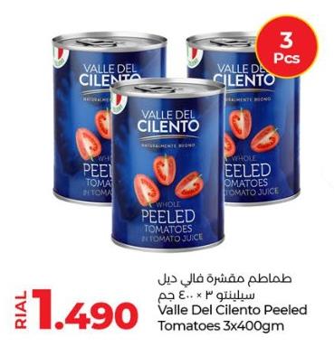 Valle Del Cilento Peeled Tomatoes 3x400gm