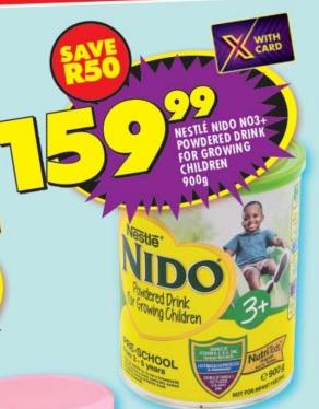 NESTLÉ NIDO NO3+ POWDERED DRINK FOR GROWING CHILDREN 900g