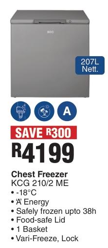 KIC Chest Freezer  207L