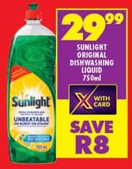 Sunlight Original Dishwashing Liquid 750ml