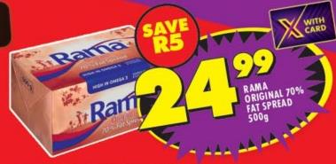 Rama Original 70% Fat Spread 500g