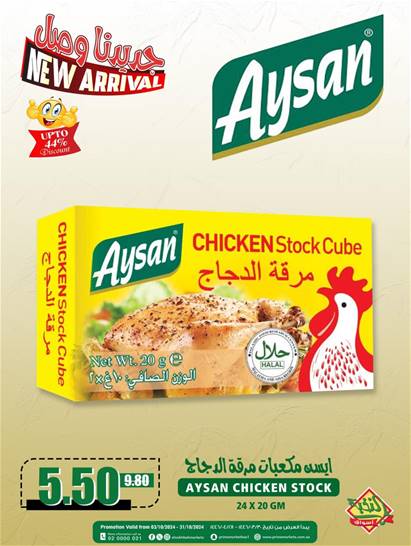 Aysan Chicken Stock Cube 24x20gm