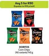 Doritos Corn Chips (All variants) 145g Any 5