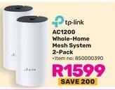 TP-Link AC1200 Whole-Home Mesh System 2-Pack