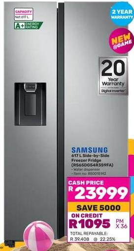 Samsung 671 L Side-by-Side Freezer Fridge (R658D64A359FA)