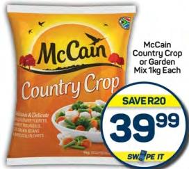 McCain Country Crop or Garden Mix 1kg Each