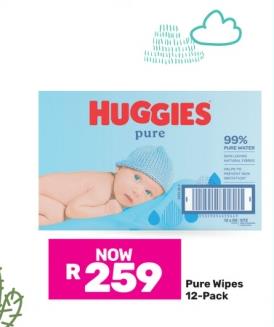 Huggies Pure Wipes 12-pack