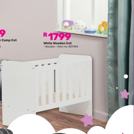 Little One	 White Wooden Cot