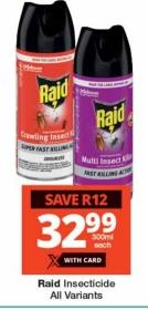 Raid Insecticide All Variants 300 ml