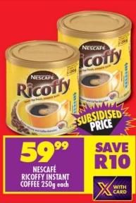 NESCAFÉ RICOFFY INSTANT COFFEE 250g