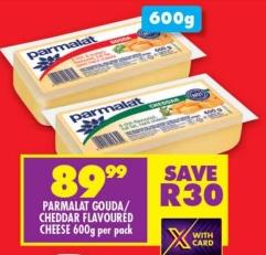 Parmalat Gouda/Cheddar Flavoured Cheese 600g per pack